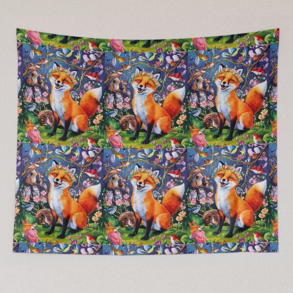 Artikelvorschau, Fuchs-Portrait. Frühlingsfuchs, Blumenfuchs, Vintage-Fuchs, Fuchs-Malerei, Hieronymus Bosch-Stil entworfen und verkauft von FoxVibes.