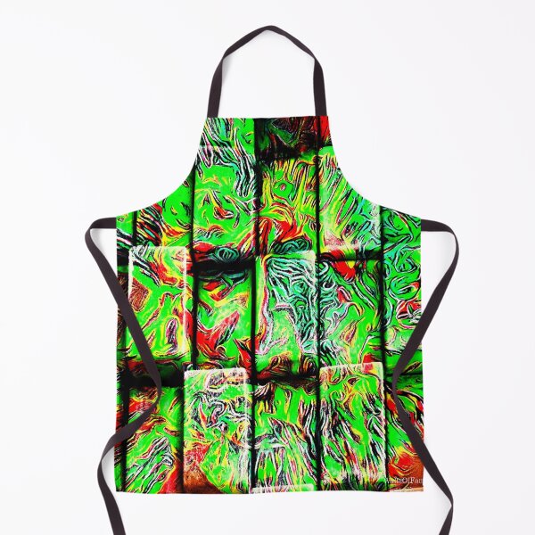Item preview, Face In The Wall. Green Abstract Walls Of Fame Aust designed and sold by WallsOfFameAust.