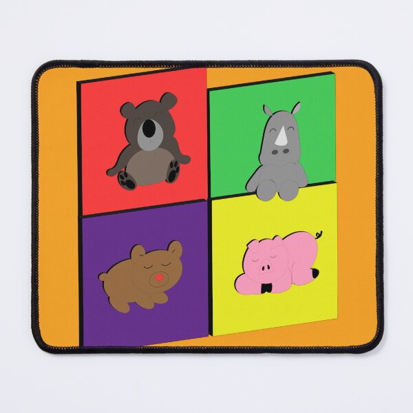 Item preview, Drawing of cute animals sleeping designed and sold by wonghong.