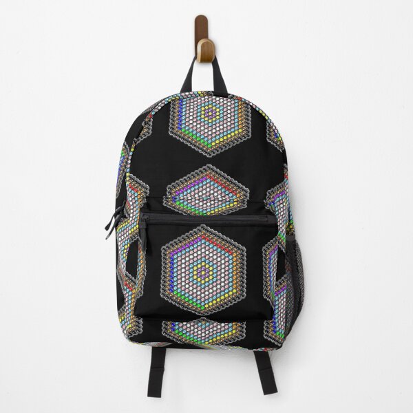 Item preview, Progress Pride Honeycomb Medallion designed and sold by FalcoSkyWolf.