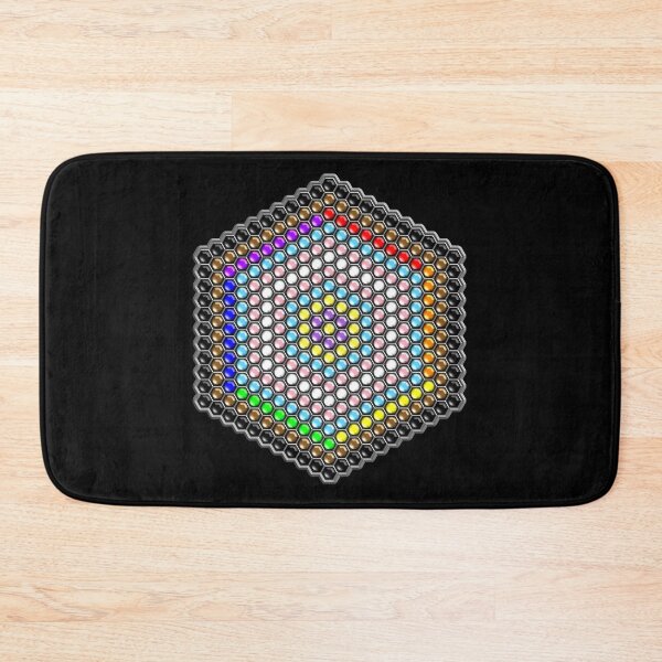 Item preview, Progress Pride Honeycomb Medallion designed and sold by FalcoSkyWolf.