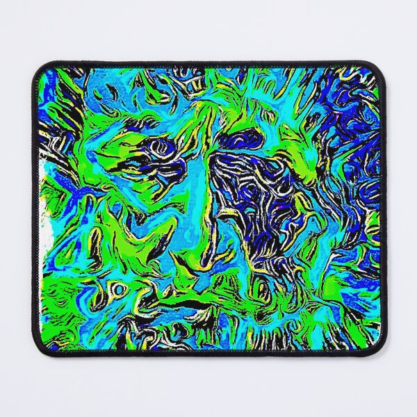 Item preview, Face In The Wall. Green Abstract 2 Walls Of Fame Aust designed and sold by WallsOfFameAust.