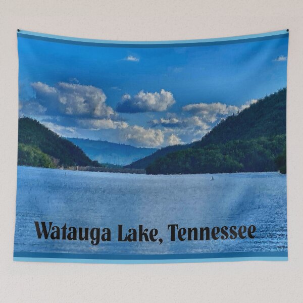 Item preview, Brushed Art of Watauga Lake in East Tennessee designed and sold by kristalcurt.
