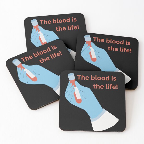 Item preview, The blood is the life - Dracula quote - nurse, EMT, doctor, phlebotomist - blood vial designed and sold by finalnbi.