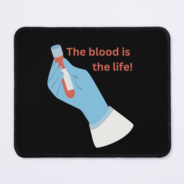 Item preview, The blood is the life - Dracula quote - nurse, EMT, doctor, phlebotomist - blood vial designed and sold by finalnbi.