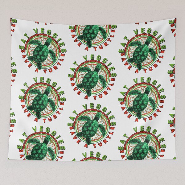Item preview, Eat veggies Save a turtle designed and sold by TheBruce77.