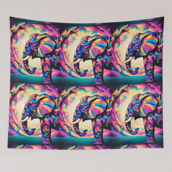 Item preview, Elephant Silhouette. Mandala elephant, Fantasy Elephant, colorful elephant designed and sold by ElephantVibes.