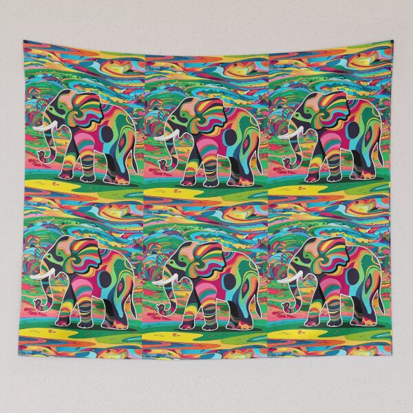 Item preview, Elephant Silhouette. Mandala elephant, Fantasy Elephant, colorful elephant designed and sold by ElephantVibes.