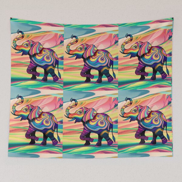 Item preview, Elephant Silhouette. Mandala elephant, Fantasy Elephant, colorful elephant designed and sold by ElephantVibes.