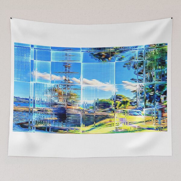 Item preview, Brig Amity Albany Western Australia Cubist Digital Painting WallsOffameAust designed and sold by WallsOfFameAust.