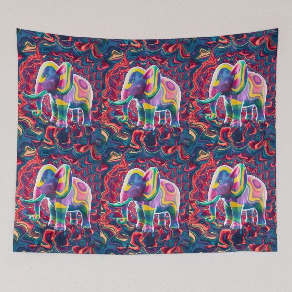 Item preview, Elephant Silhouette. Mandala elephant, Fantasy Elephant, colorful elephant designed and sold by ElephantVibes.