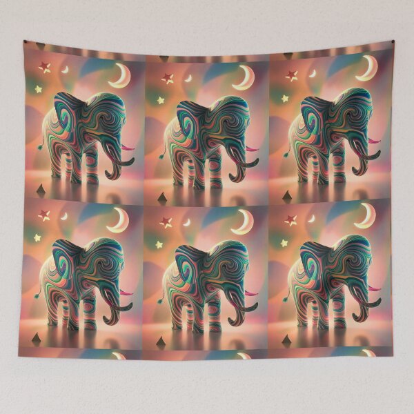 Item preview, Elephant Silhouette. Mandala elephant, Fantasy Elephant, colorful elephant designed and sold by ElephantVibes.