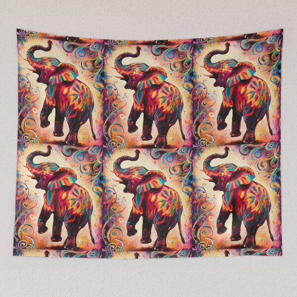 Item preview, Elephant Silhouette. Mandala elephant, Fantasy Elephant, colorful elephant designed and sold by ElephantVibes.