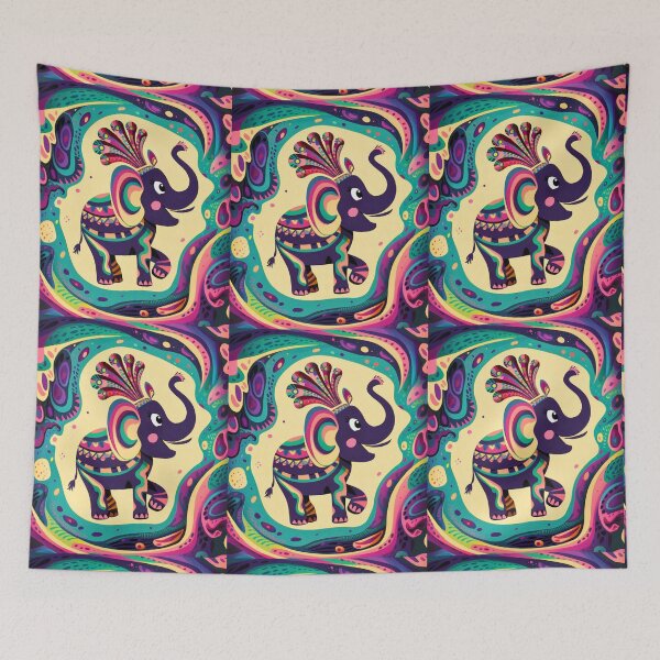 Item preview, Elephant Silhouette. Mandala elephant, Fantasy Elephant, colorful elephant designed and sold by ElephantVibes.