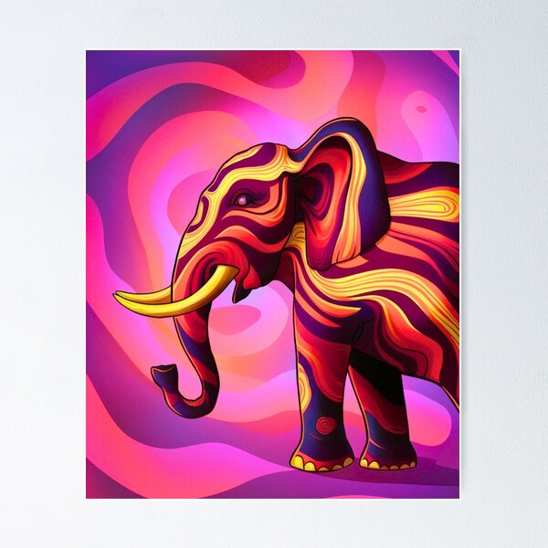 Item preview, Elephant Silhouette. Mandala elephant, Fantasy Elephant, colorful elephant designed and sold by ElephantVibes.
