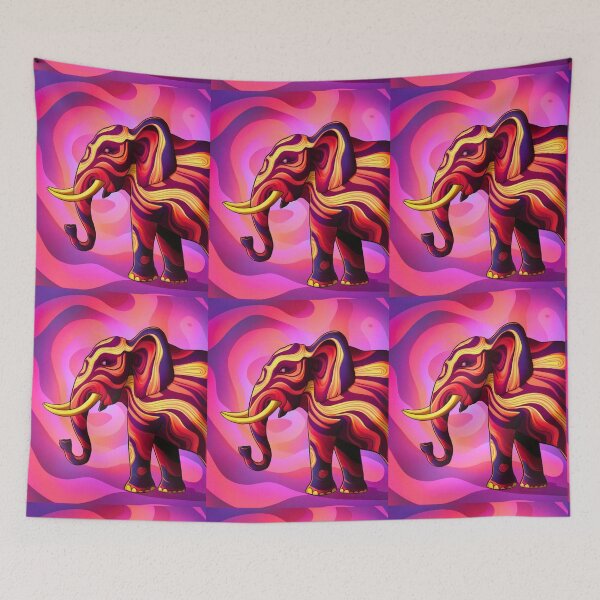 Item preview, Elephant Silhouette. Mandala elephant, Fantasy Elephant, colorful elephant designed and sold by ElephantVibes.