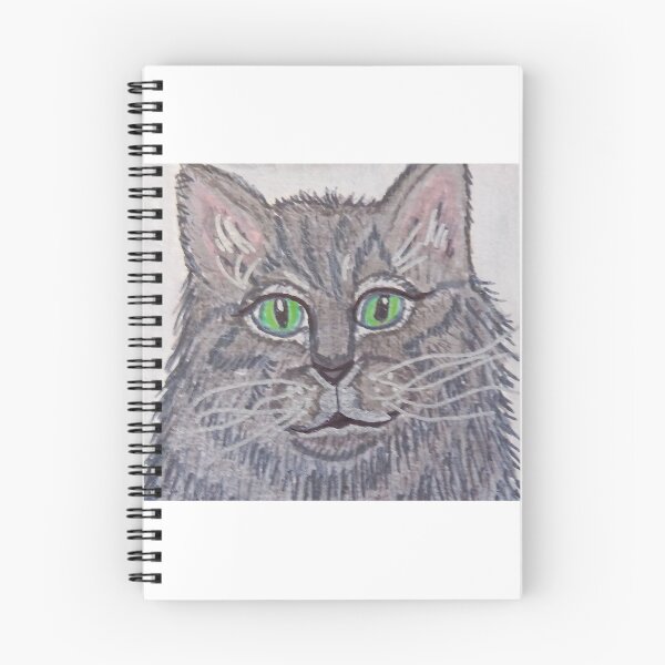 Item preview, face of a beautiful gray and white cat. designed and sold by Valeriepepper.