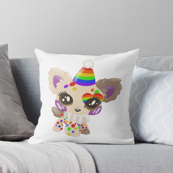 Item preview, lgbtq pride littlest pet shop clown puppy designed and sold by oxxxenfree.