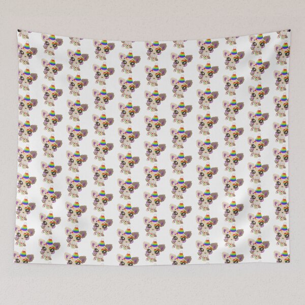 Item preview, lgbtq pride littlest pet shop clown puppy designed and sold by oxxxenfree.