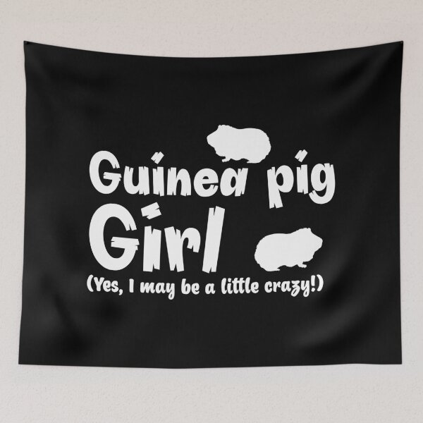Item preview, Guinea Pig Girl (Yes, I may be a little crazy) designed and sold by thetypographer.