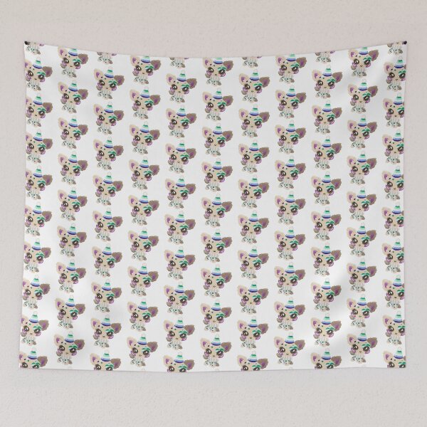 Item preview, gay pride littlest pet shop clown puppy designed and sold by oxxxenfree.