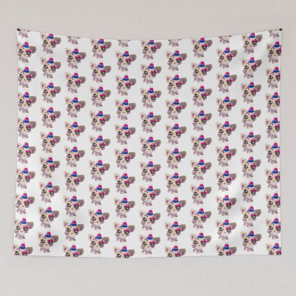 Item preview, bisexual pride littlest pet shop clown puppy designed and sold by oxxxenfree.