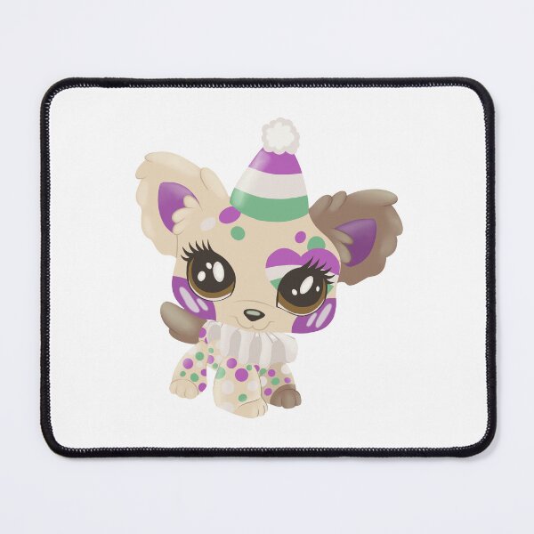 Item preview, genderqueer pride littlest pet shop clown puppy designed and sold by oxxxenfree.