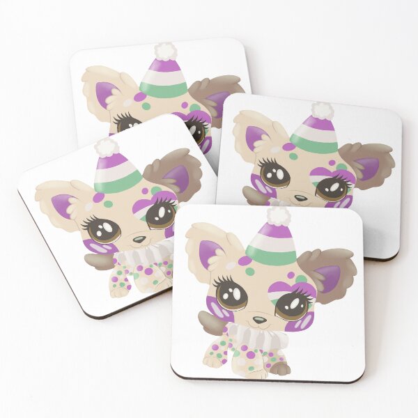 Item preview, genderqueer pride littlest pet shop clown puppy designed and sold by oxxxenfree.