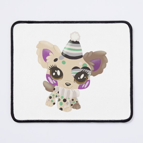 Item preview, agender pride littlest pet shop clown puppy designed and sold by oxxxenfree.