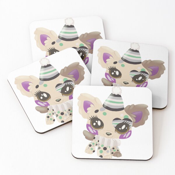 Item preview, agender pride littlest pet shop clown puppy designed and sold by oxxxenfree.