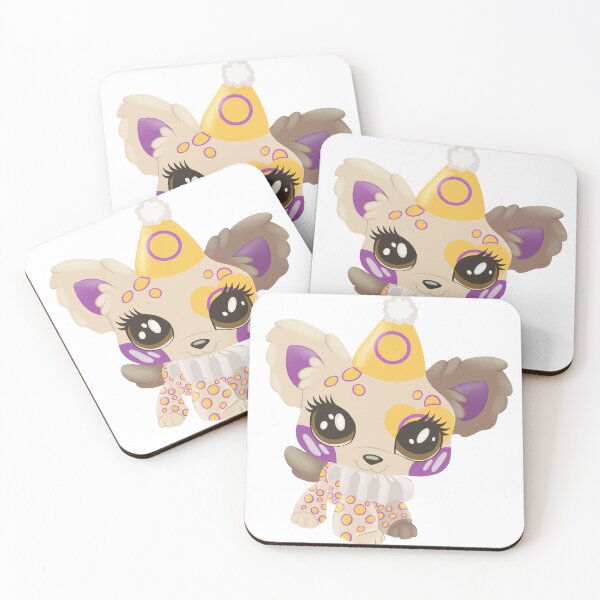 Item preview, intersex pride littlest pet shop clown puppy designed and sold by oxxxenfree.