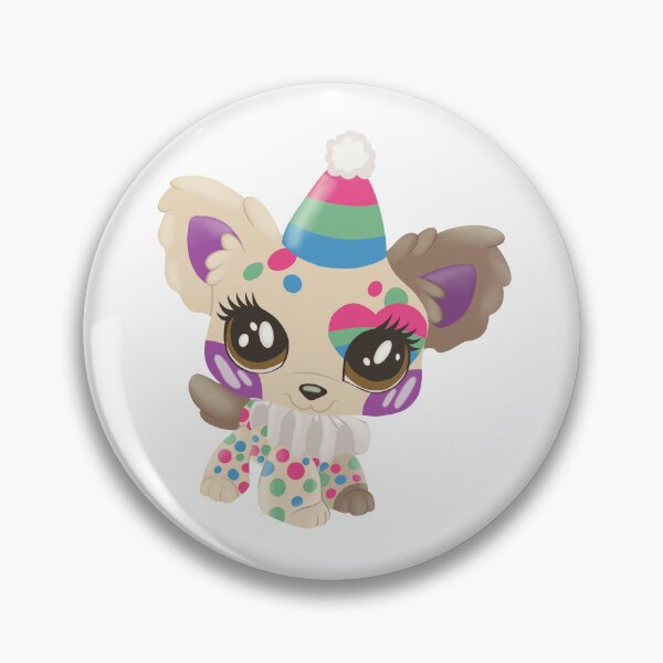 Item preview, polysexual pride littlest pet shop clown puppy designed and sold by oxxxenfree.