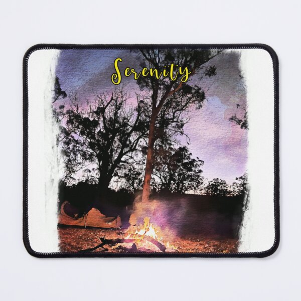 Item preview, Serenity At The Campfire Digital Painting Painting WallsOfFameAust designed and sold by WallsOfFameAust.