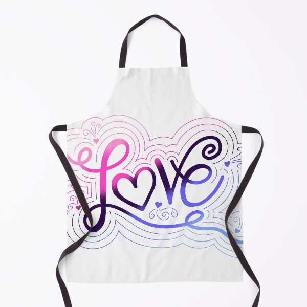 Item preview, Love Swirl Doodle Omnisexual Pride Flag Lettering designed and sold by JoyfulJen.