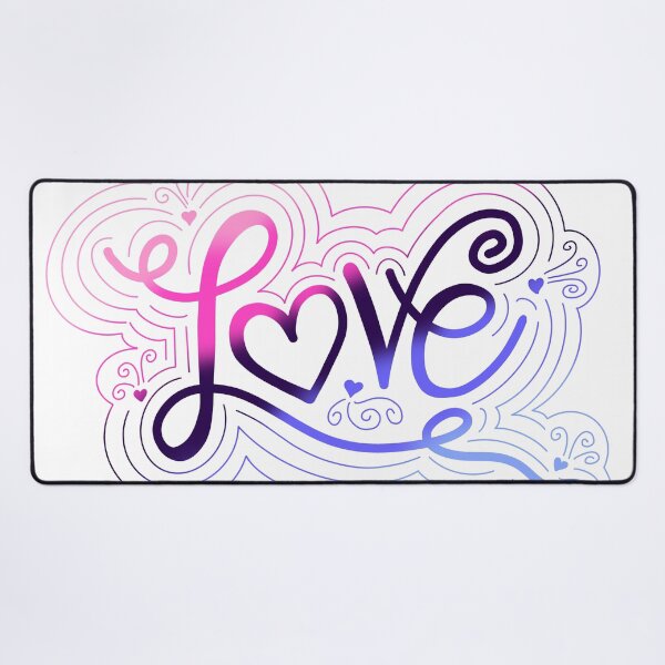 Item preview, Love Swirl Doodle Omnisexual Pride Flag Lettering designed and sold by JoyfulJen.
