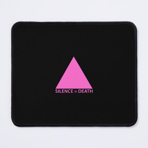 Aperçu de l'œuvre Triangle rose, Silence = Mort, symbole historique LGBTQ créée et vendue par TQDitty.