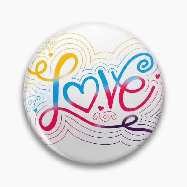 Item preview, Love Swirl Doodle Polyamory Pride Flag Lettering designed and sold by JoyfulJen.