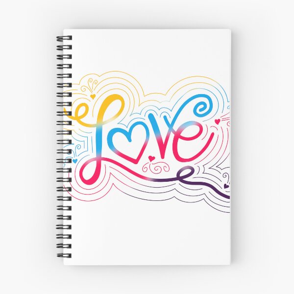 Item preview, Love Swirl Doodle Polyamory Pride Flag Lettering designed and sold by JoyfulJen.