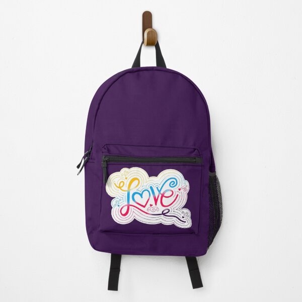 Item preview, Love Swirl Doodle Polyamory Pride Flag Lettering designed and sold by JoyfulJen.