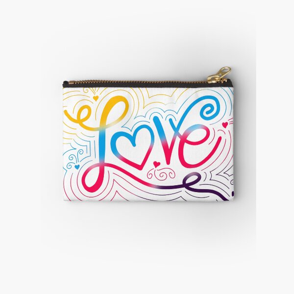 Item preview, Love Swirl Doodle Polyamory Pride Flag Lettering designed and sold by JoyfulJen.