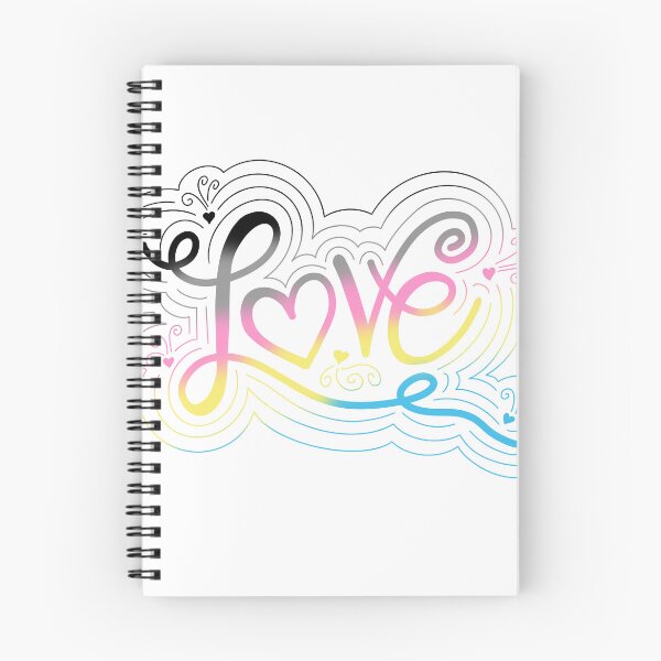 Item preview, Love Swirl Doodle Polygender Pride Flag Lettering designed and sold by JoyfulJen.