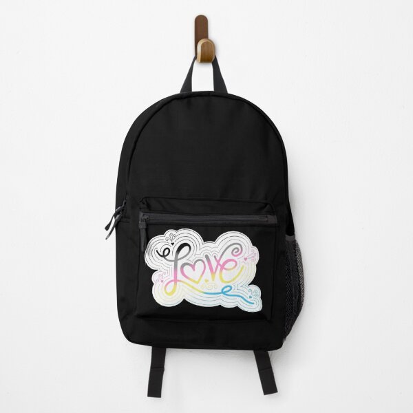 Item preview, Love Swirl Doodle Polygender Pride Flag Lettering designed and sold by JoyfulJen.