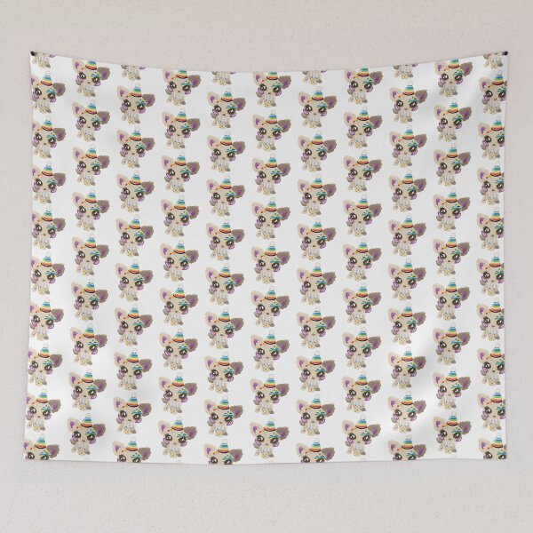 Item preview, queer pride littlest pet shop clown puppy designed and sold by oxxxenfree.