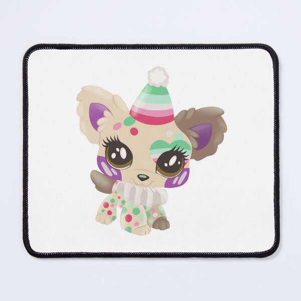Item preview, abrosexual pride littlest pet shop clown puppy designed and sold by oxxxenfree.