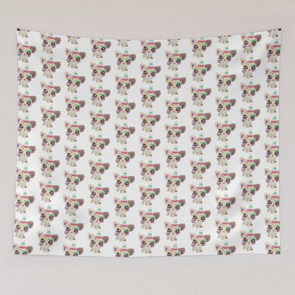 Item preview, abrosexual pride littlest pet shop clown puppy designed and sold by oxxxenfree.