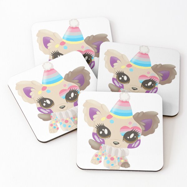 Item preview, genderflux pride littlest pet shop clown puppy designed and sold by oxxxenfree.