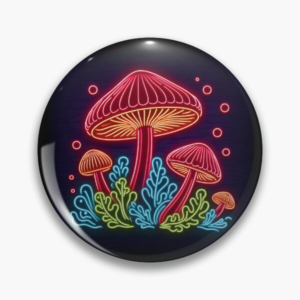 Item preview, Shamanic Neon Mushrooms  designed and sold by NikitaVoadora.