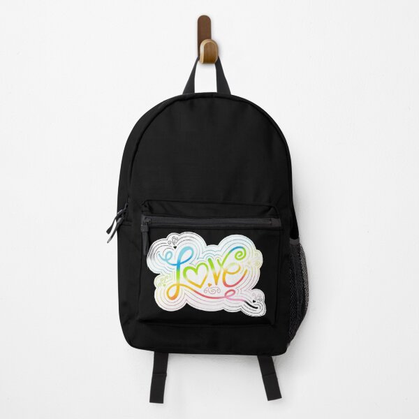 Item preview, Love Swirl Doodle Queer Pride Flag Lettering designed and sold by JoyfulJen.