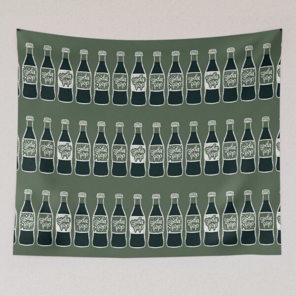 Item preview, Soda Bottles in a Line - Green designed and sold by srsig designs.