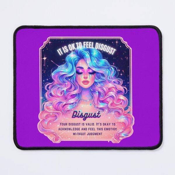 Item preview, Pastel Holographic Watercolor Sticker: Accepting Disgust, Embracing Emotional Authenticity designed and sold by Queueka.